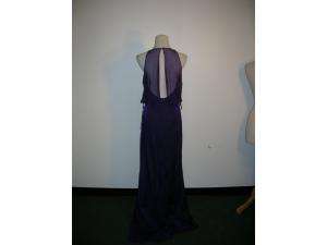 VERA WANG Purple Silk Long Gown Dress 4 NWT GORGEOUS  