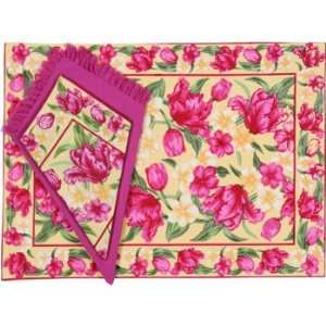    Spring Magic Yellow Placemats and Napkins