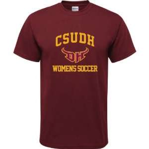 Cal State Dominguez Hills Toros Maroon Youth Womens Soccer Arch T 
