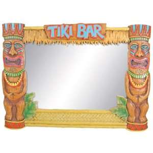  Tiki Mirror   Cold Cast Resin   13.0 Height