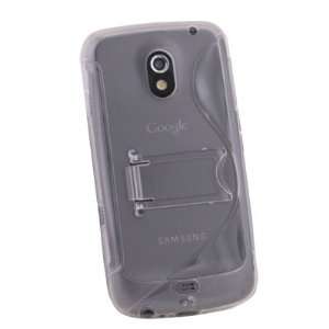  Clear TPU Stand Hard Plastic Case Cover for Samsung Galaxy 