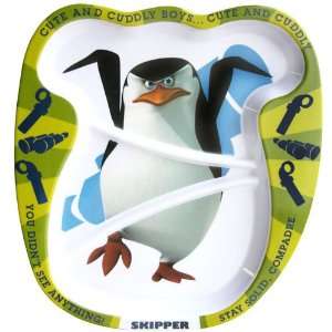 Penguins of Madagascar Skipper Kids Plate Sports 