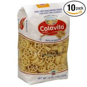 Colavita Pasta, Wagon Wheels, 16 Ounce (Pack of 10)  