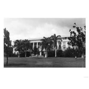 University of Hawaii View of Library Building Photograph   Hawaii 