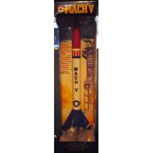  Mach V Almost Ready to Launch Flying Model Rocket 