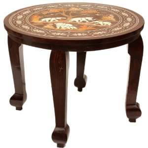   Elephant Family   Inlay on Rose Wood from Mysore Furniture & Decor