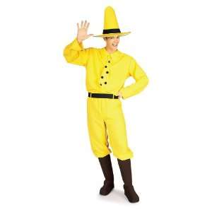  Adult Curious George Man in the Yellow Hat Costume 