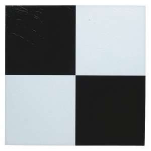  Vinyl Tile 45 Pc /Carton Black & White Square