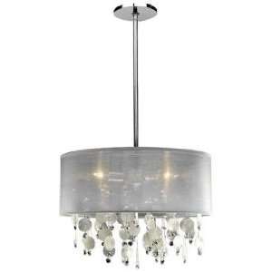  Around Town Capiz Shell 15 Wide Pendant Chandelier