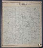 PORTER TOWNSHIP. VAN BUREN COUNTY, MICHIGAN PLAT MAP  