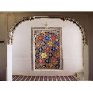  Glass Jali in Hallway Within the Palace, Deo Garh Palace Hotel 
