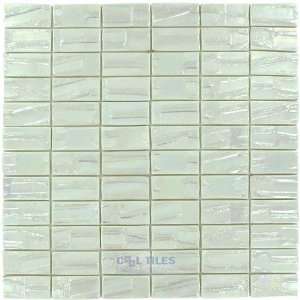  Moon collection 1 x 2 recycled glass tile on 12 3/8 x 