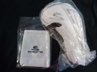 NEW LIMITED WHITE Cobra Golf Valuables Pouch +White S3 Magnetic Driver 