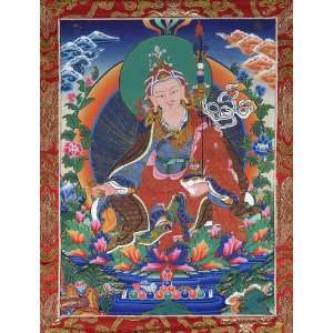  Padmasambhava Tibetan Buddhist Thangka   Fine Quality 