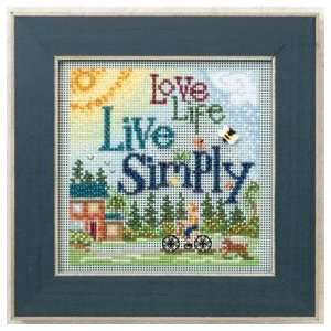  Live Simply   Cross Stitch Kit Arts, Crafts & Sewing