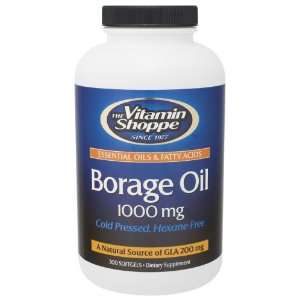 Vitamin Shoppe   Borage Oil, 1000 mg, 300 softgels