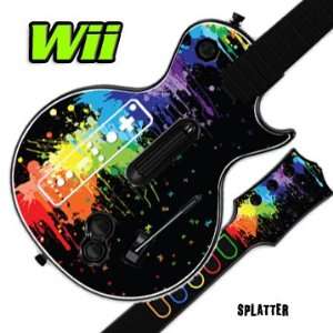   for GUITAR HERO 3 III Nintendo Wii Les Paul   Splatter Video Games