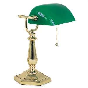  Solid Brass Bankers Lamp