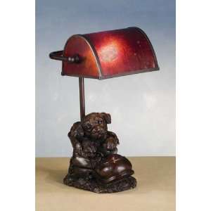   Meyda 13 High Puppy In Shoe Mica Bankers Lamp 82299