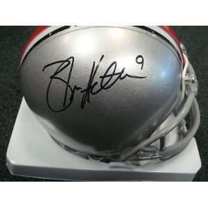 Signed Brian Hartline Mini Helmet   Ohio State Buckeyes 