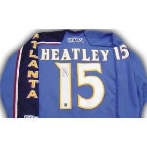  Dany Heatley Autographed Uniform