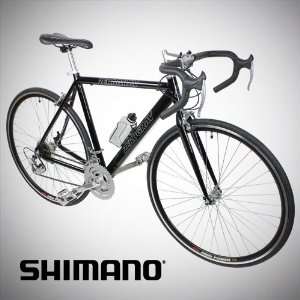 New 54cm Aluminum Road Bike Racing Bicycle 21 Speed Shimano   Black 