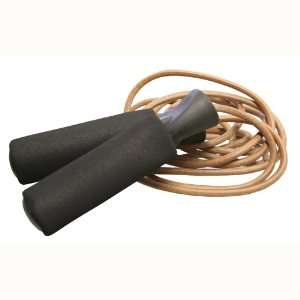  Amber Sports Top Leather Jump Rope with Foam Handles 