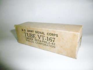 Vintage NOS Military Radio Vacuum Tube  Philco VT 167 6K8  