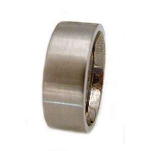 Titanium Ring Flat Brushed Soft Edge Ring # 28. Please provide size 