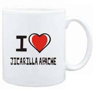  Mug White I love Jicarilla Apache  Languages