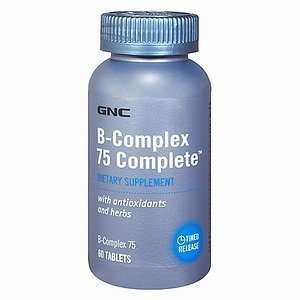  GNC B Complex 75 Complete, Tablets, 60 ea Health 