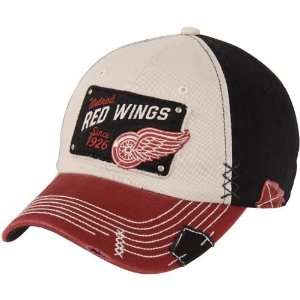 NHL Old Time Hockey Detroit Red Wings Collector Adjustable Hat   Red 