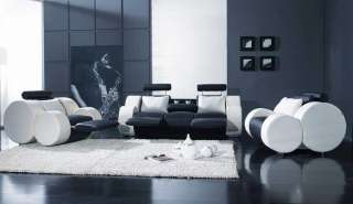 New 3Pc Contemporary Modernl Leather Sofa Set, #V T17  