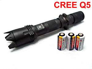 SpiderFire X666 Q5 CREE LED Flashlight w/Tactical Head  