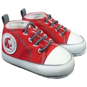  Washington State Cougars   Softsole Canvas Baby Shoe 