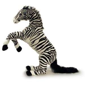  Plush Zebra In Jumping Pose (42) Toys & Games