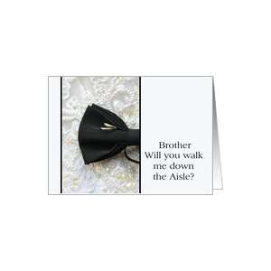  Brother walk me down the aisle request Bow tie and rings 