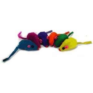    Rainbow Rattling Mice   Bag of 20   Cat Fun Toy
