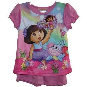 Dora the Explorer & Boots The Monkey Toddler Girl T Shirt & Pants Set 