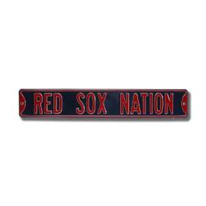  BOSTON RED SOX RED SOX NATION  Authentic METAL STREET 