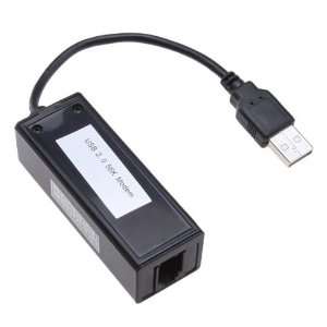  56K Black USB Fax Voice Data External V.90 V.92 Modem 