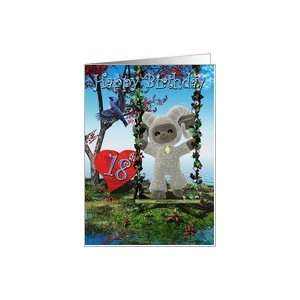  Happy Birthday Sheep on a Swing Card Card Toys & Games