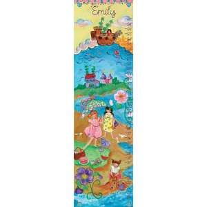    childrens growth chart   by the sea (girl)
