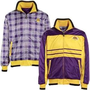 Unk Purple, Yellow, White and Black Los Angeles Lakers Track Jacket 