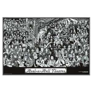  Rock and Roll Music Poster, 36 x 24