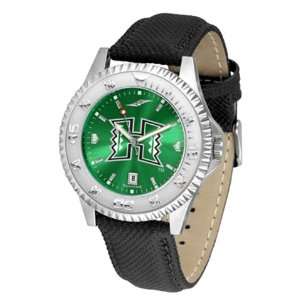   University of Hawaii Warriors Mens Leather Wristwatch Sports