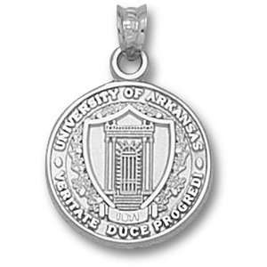  University of Arkansas Seal Pendant (Silver) Sports 