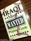 iraqi most wanted sealed full size playing cards poker card game 