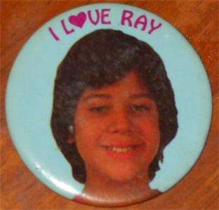 1980s Menudo Singing Group Pin I Love Ray  