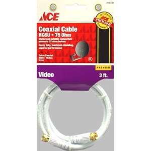  5 each Ace Rg6 Video Coaxial Cable (3164159)